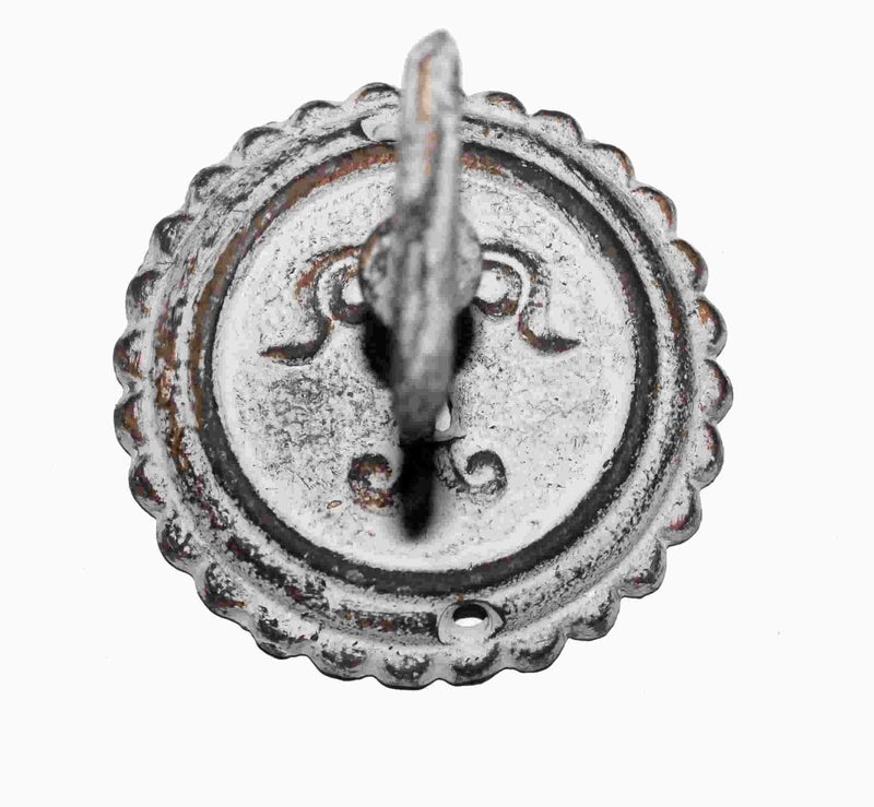 CTW Vintage Key Metal Hooks Set of 4, Antique White - Image 3